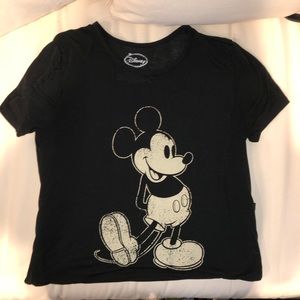 Black Mickey Mouse T-Shirt